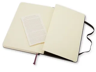 Notitieboek Moleskine large 130x210mm blanco hard cover zwart - 8