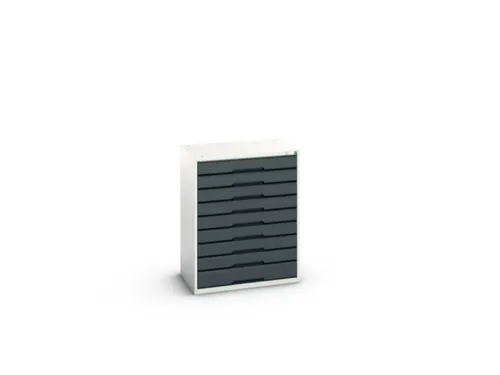 ladekast HxBxD 1000x800x550mm 9laden romp RAL7035 front RAL7016
