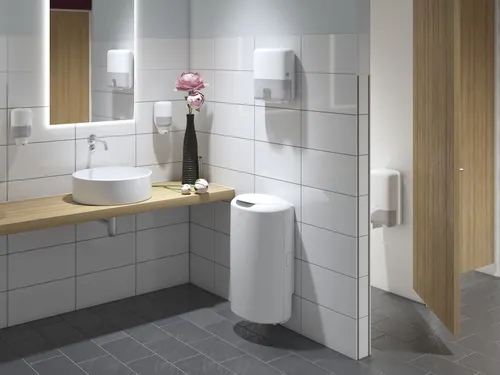 Tork 557500 T6 Toiletpapier Dispenser Twin Mid-size Elevation Wit