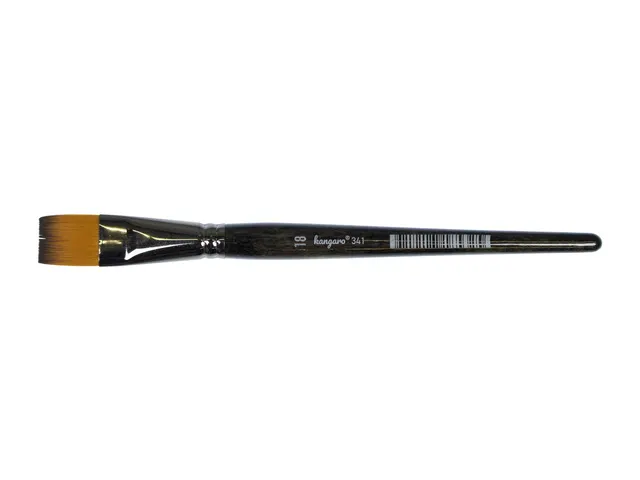 Penseel Kangaro Serie 341 plat Nr. 18 synthetisch doos 6 stuks