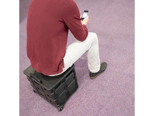 Couvercle noir Seco pour caisse pliable