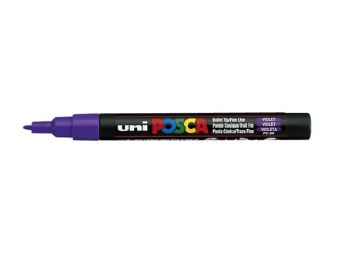 Verfstift Posca PC3M Fijne punt 0,9-1,3mm Paars