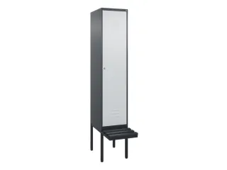 locker met bank,HxBxD 2120x400x815mm,1vak,vak B 400mm,cil.-slot - 1