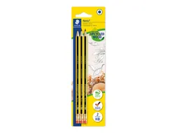 Potlood met gum Staedtler Noris 122 HB blister à 3 stuks