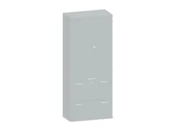 Kantoorkast 1920x800x430mm Romp Lichtgrijs Decor Front Lichtgrijs