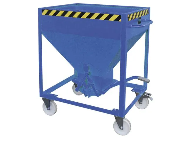 Stortgoedbak Hxlxb 780X1220Mmx1115Mm 375L Wielen Ral5012