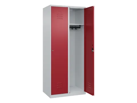 locker,HxBxD 1850x800x500mm,2vak,vak B 400mm,cil.-slot,staand op vloer