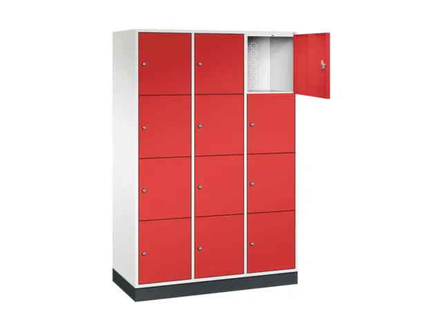 grootvolume-lockersysteem,HxBxD 1950x1220x500mm,3x4vakken,cil.-slot