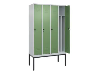 locker voor scheiding van kleding,HxBxD 2120x1200x500mm,4vak - 2