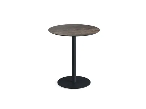 bistrotafel,HxØ 730x700mm,rond,schotelvoet zwart