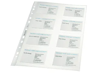 Showtas Leitz 4758 Visitekaart A4 Pp Transparant 11-Gaats - 1