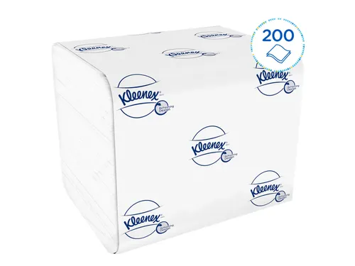 Toiletpapier Kleenex gevouwen tissues 2 laags 36x200stuks wit 8408