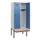 locker met bank,HxBxD 1950x800x815mm,2vak,vak B 400mm,draaigrendel