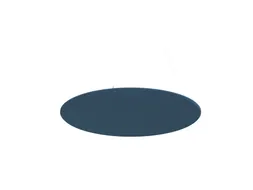Akoestisch PET-vilt rond plafondpaneel Ø120cm Blauw