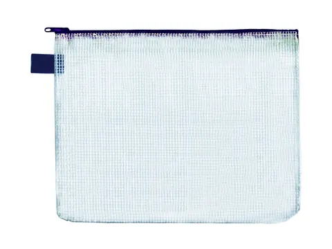 Ritszak Foldersys PVC B5 transp sluiting zwart Pocket Zip B5 Zwart