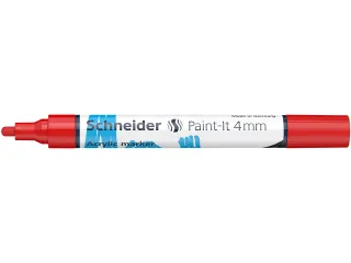 Acrylmarker Schneider Paint-It 320 4mm rood - 5