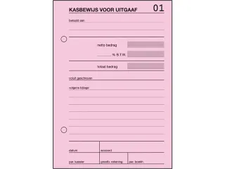 Kasbewijs Sigel Expres uitgaaf blok a 100 blad - 2