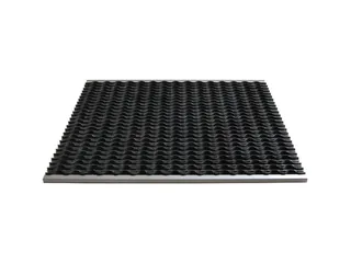 schoonloopmat,v. binnen/buiten,LxB 585x785mm,zwart/zilverkleurig - 2