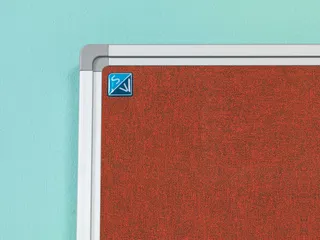 Prikbord 60x90cm Oranjerood Accent Softline Profiel 16mm - 3