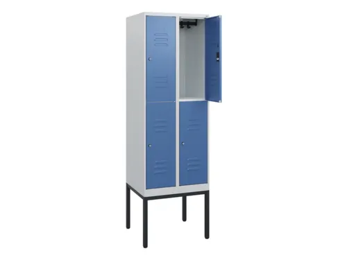 dubbeldekse locker,HxBxD 1950x600x500mm,2x2vak.,vak B 300mm