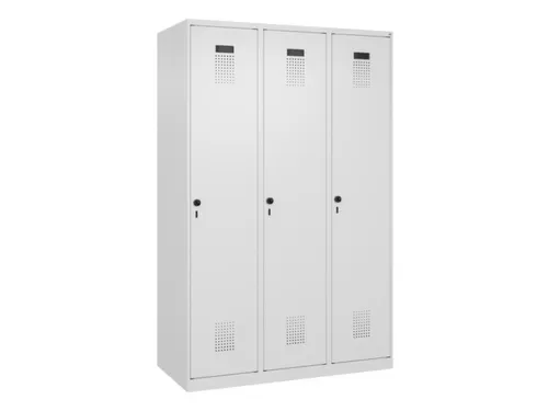 locker,HxBxD 1850x1200x500mm,3vak,vak B 400mm,draaigrendel
