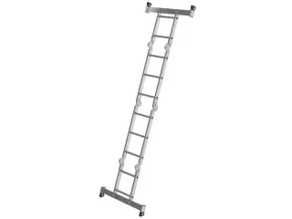 multifunctionele vouwladder,2x2/2x3,sporten,balk L 2,85m,aluminium - 1