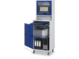 Computerkast 1895x 650x 520mm Verrijdbaar Uittreklade Voor Toetsenbord - 2
