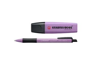 Balpen STABILO Pointball en Markeerstift STABILO Boss Wildflower mix - 7