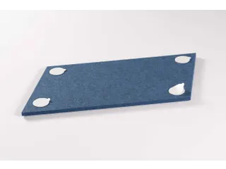 Akoestische PET-vilt Parallellogram tegels blauw 30x25cm 22 stuks - 4