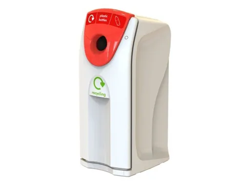 Maxi Envirobin met flessenopening 140 liter Grijs Rood