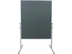 presentatiebord 150x120cm Vilt Grijs frame metaal wit