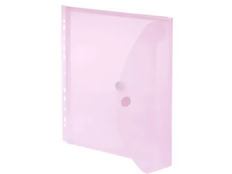 Foldersys Enveloptas Velcro Sluiting A4 Geperforeerd 11-gaats Rood