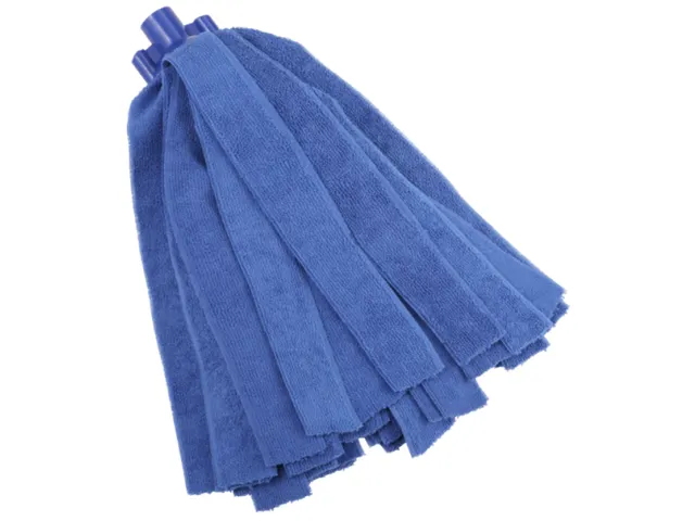 Vikan Microfibre draadmop microvezel stroken schroefdraad Blauw