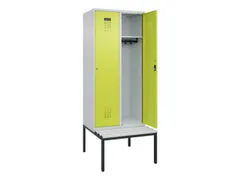 locker met bank,HxBxD 2120x800x815mm,2vak,vak B 400mm,cilinderslot