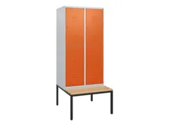 Dubbeldekse dekenkist,HxBxD 1950x800x815mm,2x2vak.,vak B 400mm