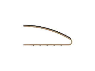 ERGOFEET N Comfort: ergonomische houten voetensteun met antisliplaag - 3