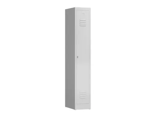 garderobekast,HxBxD 1800x310x500mm,1vak,klink,sokkel,romp RAL9003