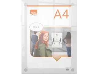 Premium Plus acryl informatiebord wandgemonteerd A4 - 5