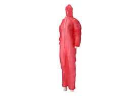 CMT Coverall met ritssluiting Non Woven PP Rood Maat 3XL doos 50 stuks