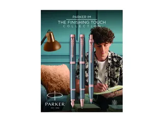 Rollerpen Parker IM Finish Touch Slate fijn zwart - 6