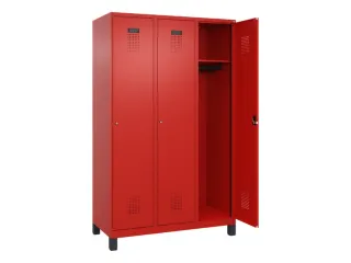 locker,HxBxD 1950x1200x500mm,3vak,vak B 400mm,cil.-slot,voeten - 2