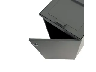 Modulaire Afvalbak met Deur en Zakhouder 85 liter Donkergrijs - 4
