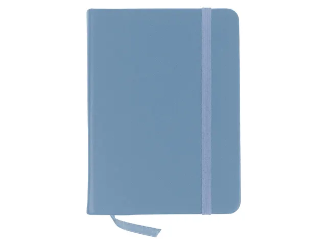 Schetsboek Kangaro A6 sky blue PU HC 80 vel 140gr roomwit met elastiek