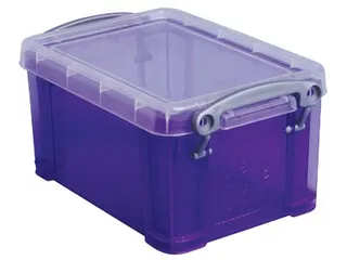 Opbergdoos 0,7 Liter Transparant Purper - 1