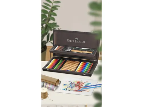 Kleurpotloden Faber-Castell Art&Graphic Compendium mahoniebox