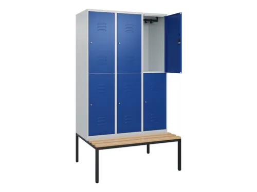 Dubbeldekse dekenkist,HxBxD 2120x1200x815mm,3x2vak.,vak B 400mm