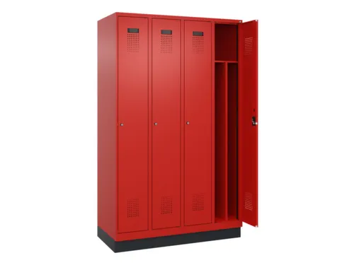 locker voor scheiding van kleding,HxBxD 1950x1200x500mm,4vak