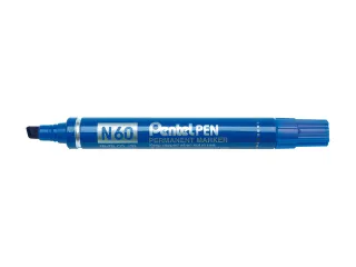 Viltstift Pentel N60 schuin 1.2-6mm blauw - 1