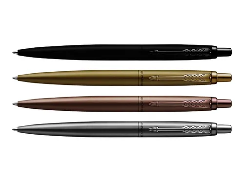 Balpen Parker Jotter XL Monochrome stainless steel M blister à 1 stuk