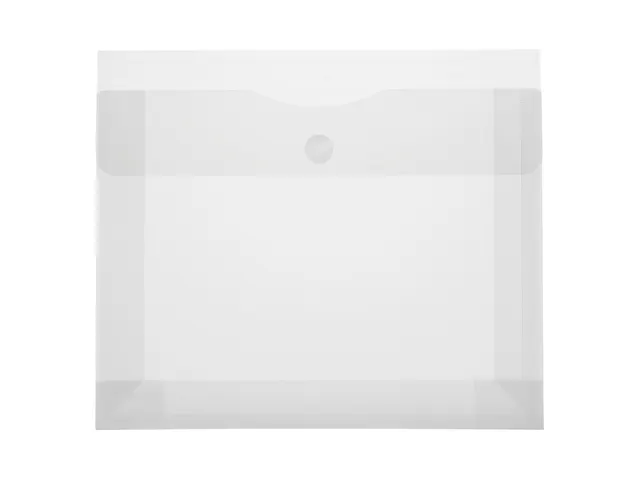 Enveloptas Foldersys A4 PP transp + expansievouw 70mm Velcro omslag A4